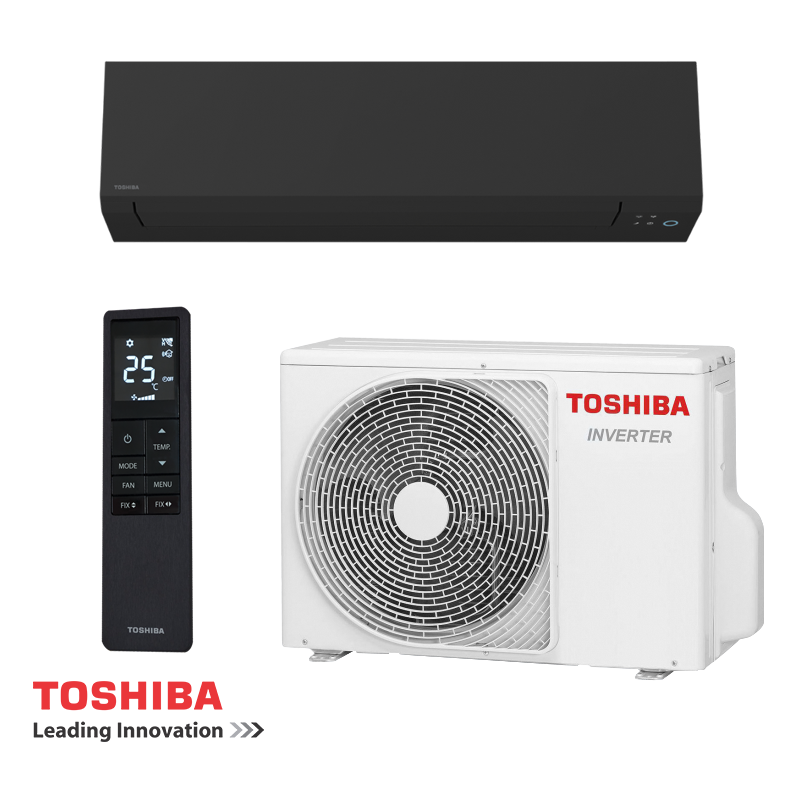 Инверторен климатик Toshiba Shorai Edge RAS-B10G3KVSGB-E + RAS-10J2AVSG-E1 - черен